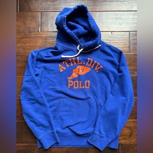 Ralph Lauren Blue Polo Athletic Division Hoodie